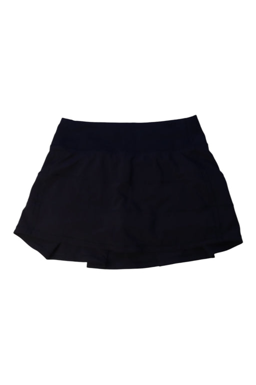 A Black Skorts from Lululemon in size 14Y for girl. (Front View)