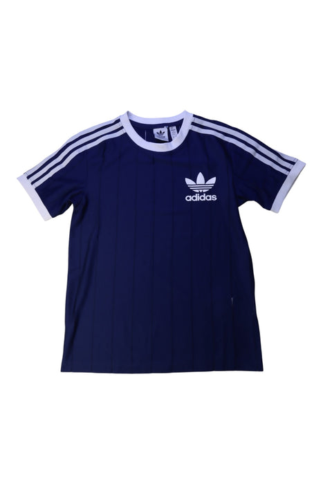A Navy Short Sleeve T Shirts from Adidas in size 13Y for boy. (Front View)