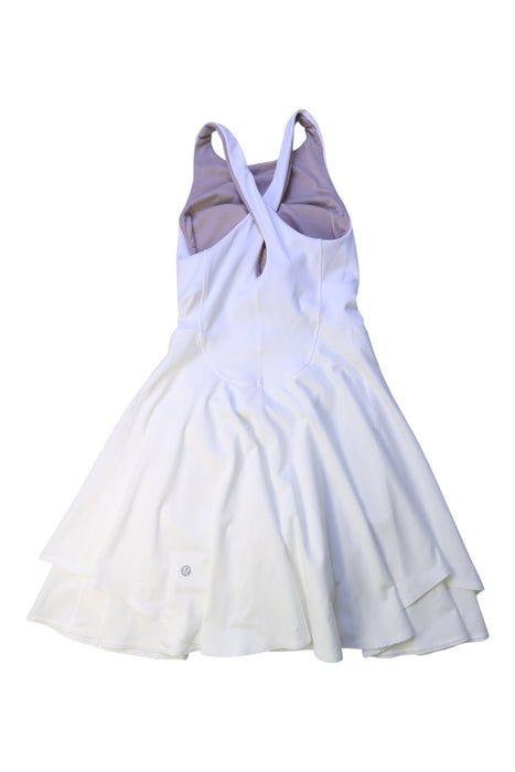 A White Sleeveless Dresses from Lululemon in size 14Y for girl. (Back View)