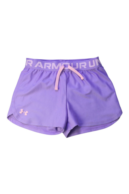 A Purple Active Shorts from Under Armour in size 10Y for girl. (Front View)