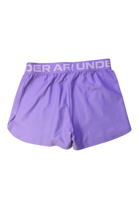 A Purple Active Shorts from Under Armour in size 10Y for girl. (Back View)