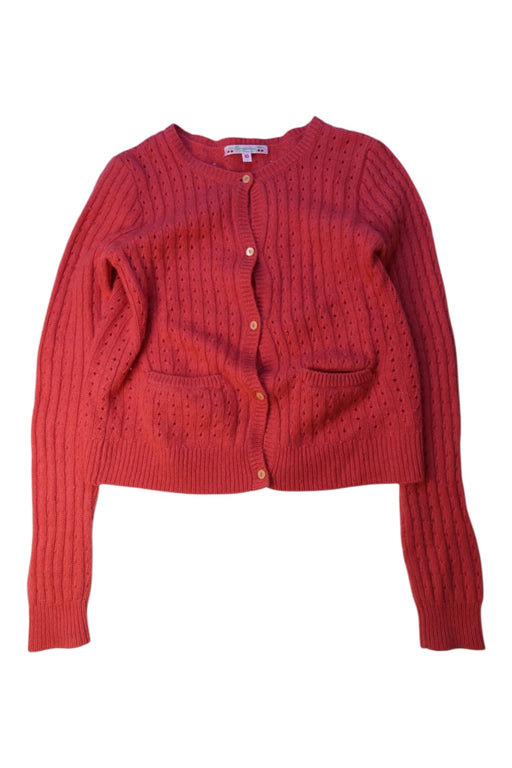 A Red Cardigans from Bonpoint in size 10Y for girl. (Front View)