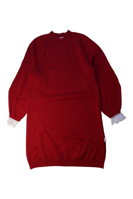 A Red Sweater Dresses from Chloe in size 10Y for girl. (Front View)