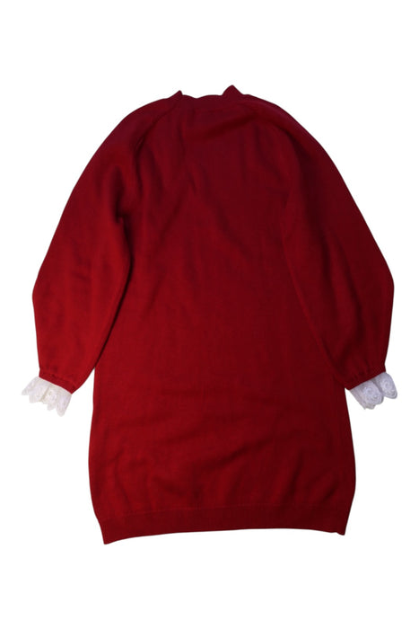 A Red Sweater Dresses from Chloe in size 10Y for girl. (Back View)