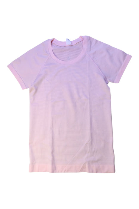 A Pink Short Sleeve T Shirts from Lululemon in size 14Y for girl. (Front View)