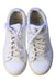 A White Sneakers from Adidas in size 12Y for boy. (Back View)