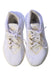 A White Sneakers from Adidas in size 12Y for girl. (Back View)