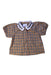 A Beige Short Sleeve Tops from Burberry in size 6-12M for girl. (Front View)