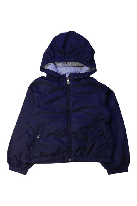 A Navy Lightweight Jackets from Moncler in size 2T for boy. (Front View)