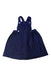 A Navy Overall Dresses from Jacadi in size 2T for girl. (Front View)