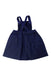 A Navy Overall Dresses from Jacadi in size 2T for girl. (Back View)