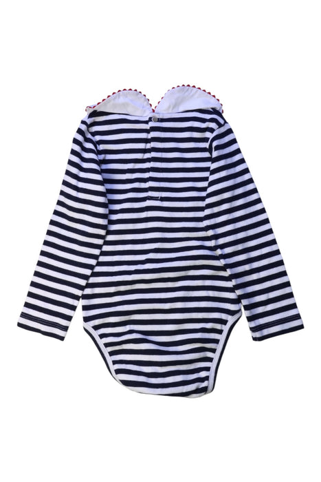 A Navy Long Sleeve Bodysuits from Jacadi in size 2T for girl. (Back View)