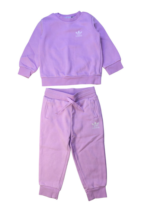 A Purple Pants Sets from Adidas in size 18-24M for girl. (Front View)