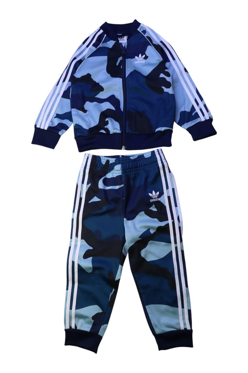 A Blue Pants Sets from Adidas in size 18-24M for boy. (Front View)