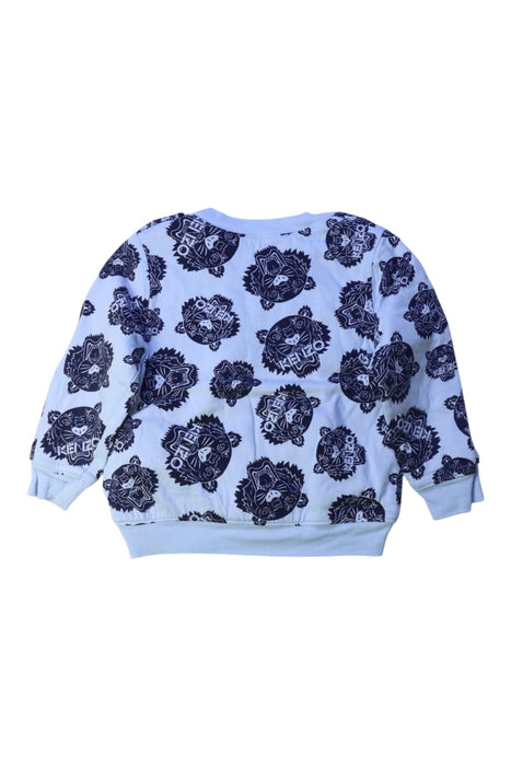 A Blue Crewneck Sweatshirts from Kenzo in size 6-12M for boy. (Back View)