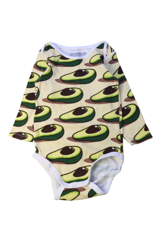A Green Long Sleeve Bodysuits from Sleep No More in size 12-18M for neutral. (Front View)