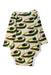 A Green Long Sleeve Bodysuits from Sleep No More in size 12-18M for neutral. (Back View)