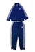 A Navy Pants Sets from Adidas in size 2T for boy. (Front View)