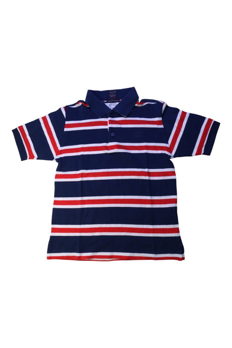 A Navy Short Sleeve Polos from Paul & Shark in size 8Y for boy. (Front View)