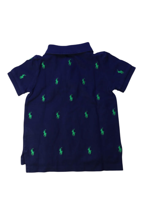 A Navy Short Sleeve Polos from Ralph Lauren in size 12-18M for boy. (Back View)