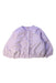 A Purple Lightweight Jackets from Petit Main in size 12-18M for girl. (Front View)
