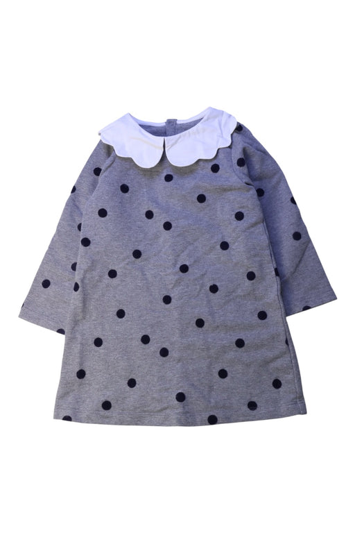 A Grey Long Sleeve Dresses from Jacadi in size 3T for girl. (Front View)