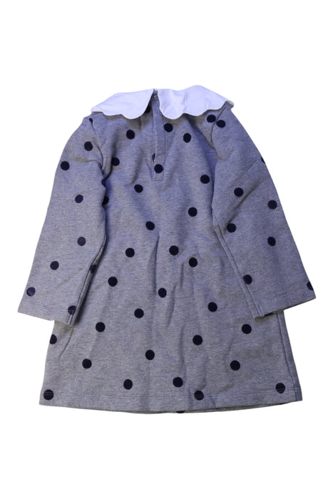 A Grey Long Sleeve Dresses from Jacadi in size 3T for girl. (Back View)