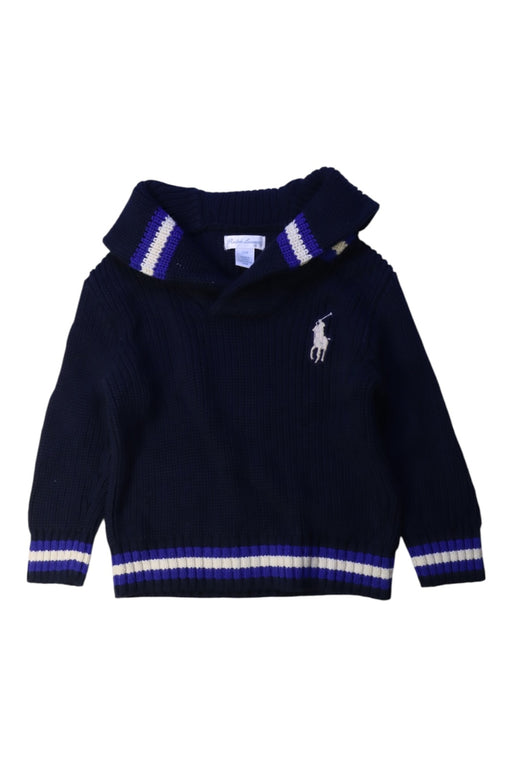 A Navy Knit Sweaters from Ralph Lauren in size 2T for boy. (Front View)
