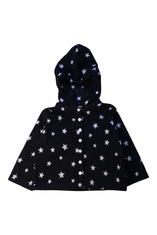 A Black Lightweight Jackets from Agnes b. in size 2T for girl. (Front View)