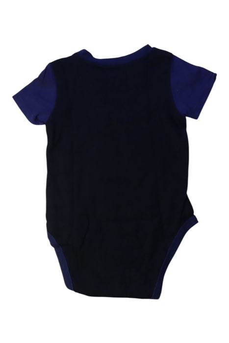 A Black Short Sleeve Bodysuits from Bape by A Bathing Ape in size 12-18M for boy. (Back View)