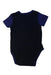 A Black Short Sleeve Bodysuits from Bape by A Bathing Ape in size 12-18M for boy. (Back View)