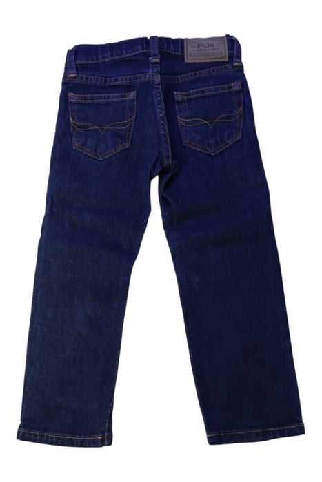A Navy Jeans from Polo Ralph Lauren in size 3T for boy. (Back View)