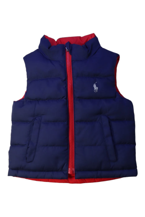 A Red Outerwear Vests from Ralph Lauren in size 6-12M for boy. (Back View)