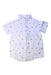 A White Short Sleeve Shirts from Janie & Jack in size 6T for boy. (Front View)