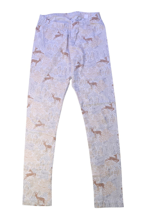 A White Leggings from Janie & Jack in size 10Y for girl. (Front View)