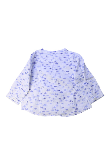 A White Long Sleeve Tops from Nanos in size 6-12M for boy. (Back View)