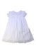 A White Short Sleeve Dresses from La Compagnie des Petits in size 4T for girl. (Back View)