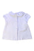 A White Short Sleeve Tops from Nanos in size 2T for girl. (Back View)