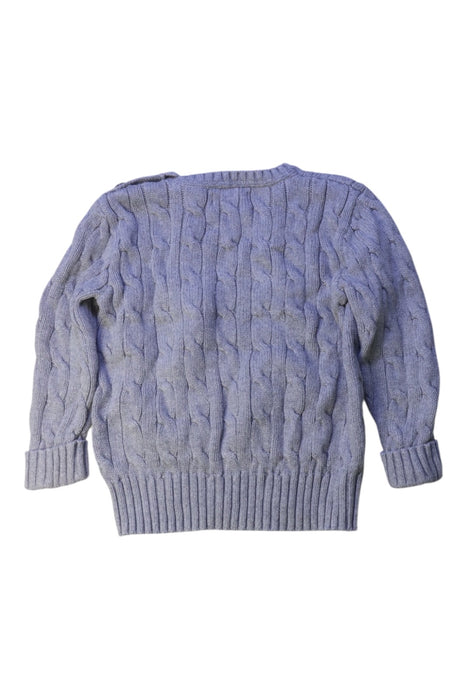 A Grey Knit Sweaters from Ralph Lauren in size 2T for girl. (Back View)