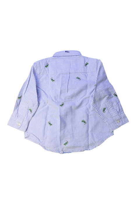 A Blue Long Sleeve Shirts from Ralph Lauren in size 6-12M for boy. (Back View)
