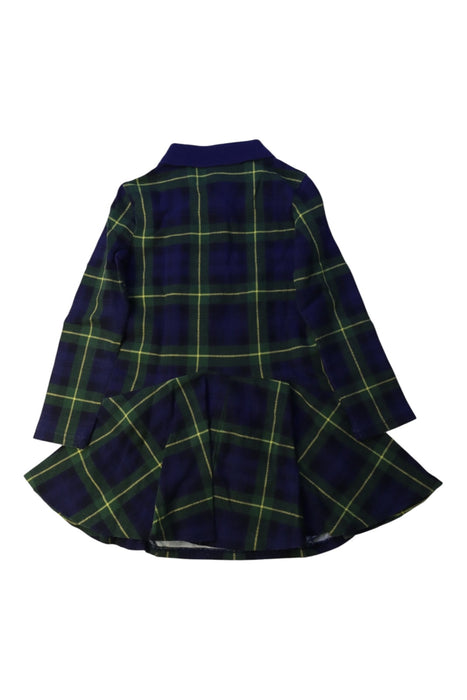 A Navy Long Sleeve Dresses from Polo Ralph Lauren in size 3T for girl. (Back View)