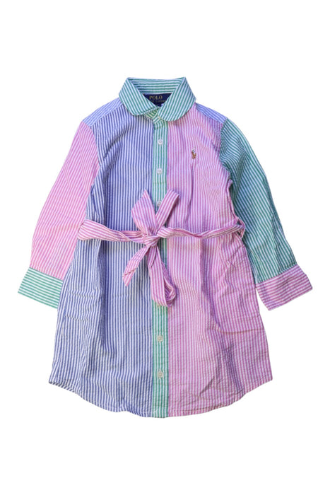 A Multicolour Long Sleeve Dresses from Polo Ralph Lauren in size 2T for girl. (Front View)