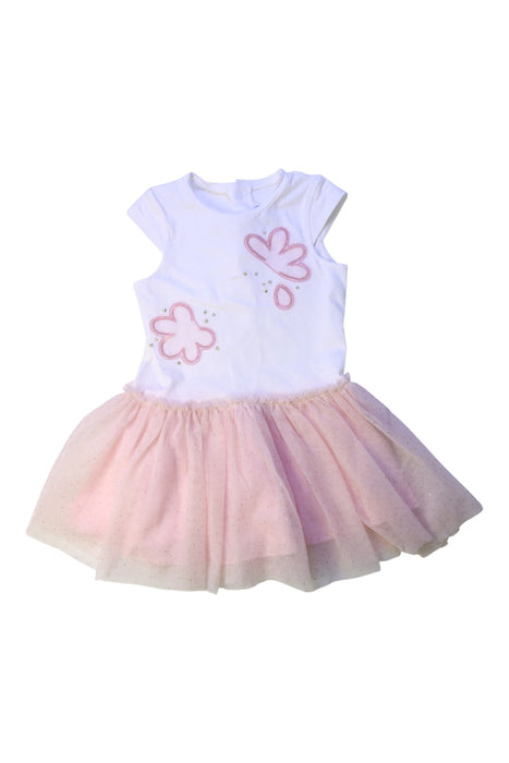 A White Dress Sets from Mayoral in size 3T for girl. (Front View)