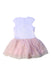 A White Dress Sets from Mayoral in size 3T for girl. (Back View)