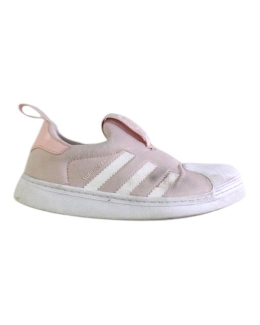 A Pink Sneakers from Adidas in size 5T for girl. (Front View)