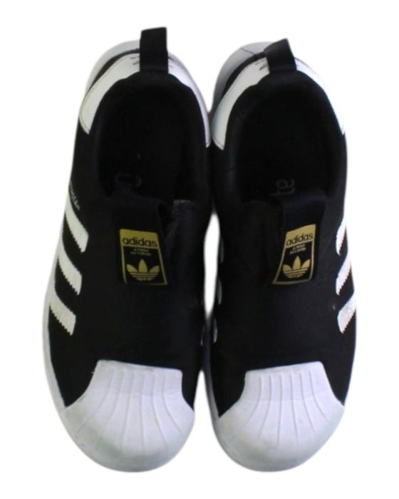 A Black Sneakers from Adidas in size 10Y for neutral. (Back View)