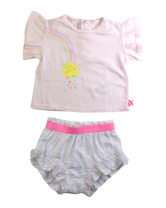 A Pink Shorts Sets from Billieblush in size 3-6M for girl. (Front View)