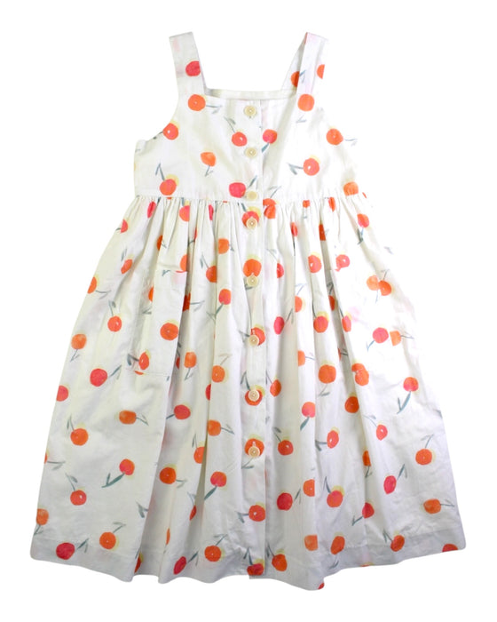 A White Sleeveless Dresses from Bonpoint in size 6T for girl. (Front View)