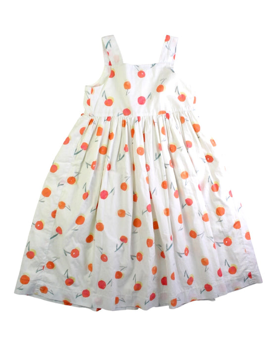 A White Sleeveless Dresses from Bonpoint in size 6T for girl. (Back View)