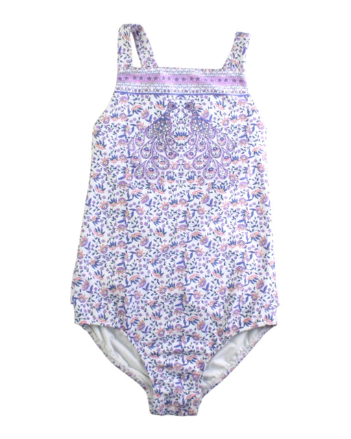 A Purple Swimsuits from Seafolly in size 6T for girl. (Front View)